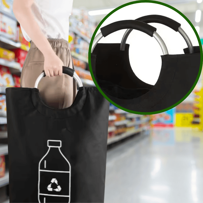 Materiałowa torba na butelki - składana